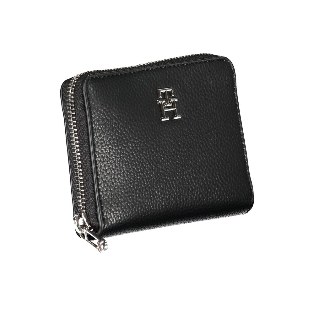 Tommy Hilfiger Black Polyurethane Women's Wallet