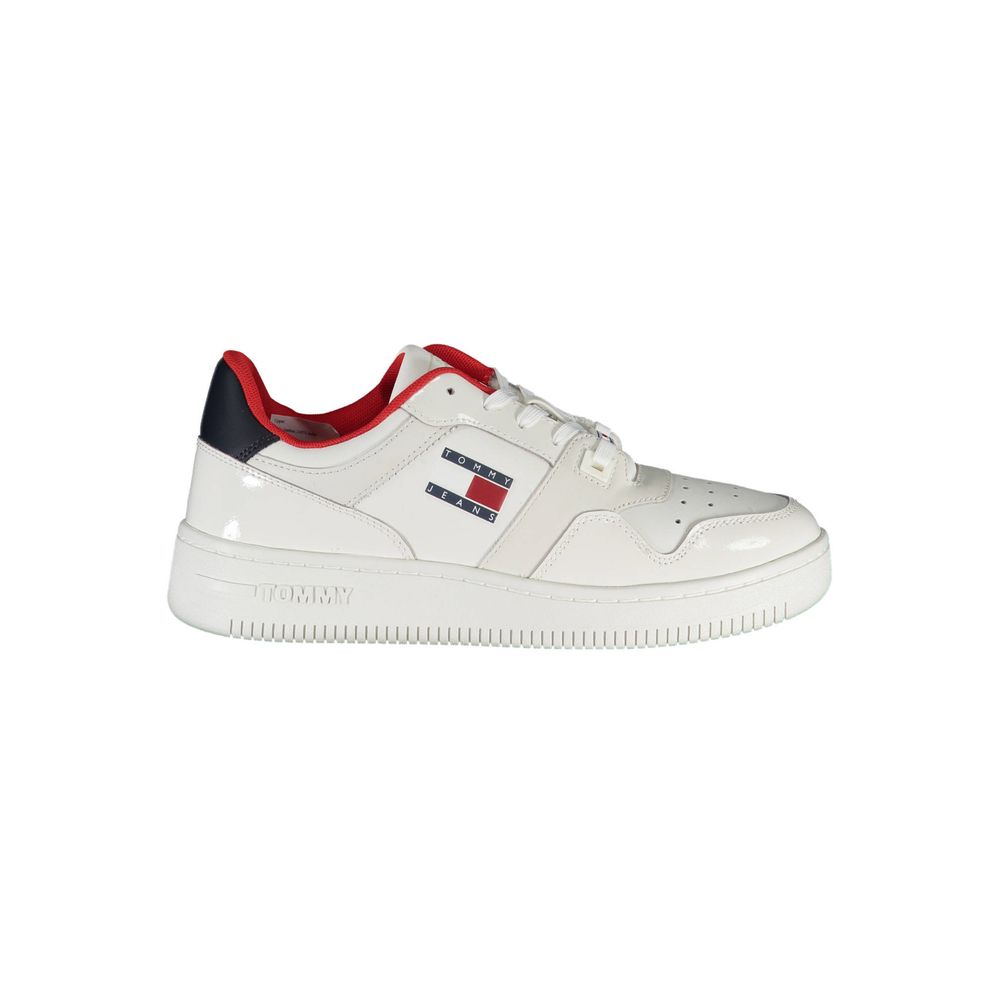 Tommy Hilfiger White Leather Women's Sneaker
