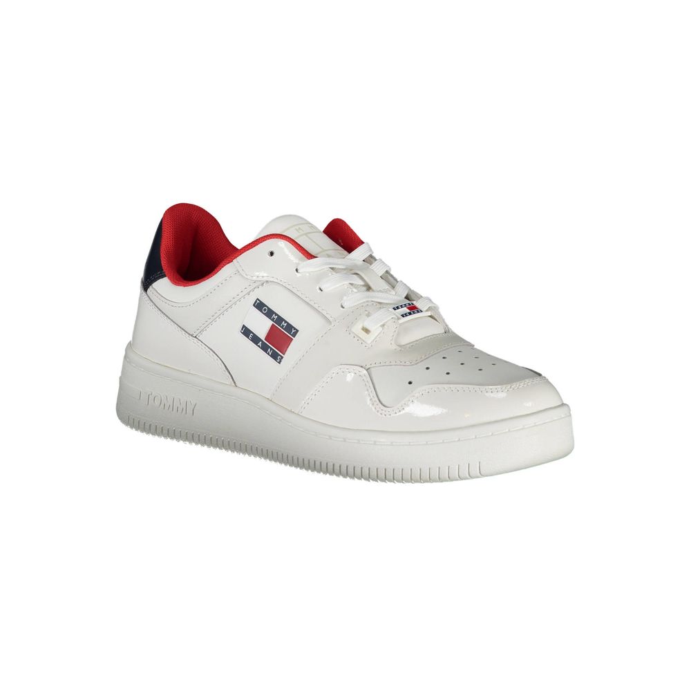 Tommy Hilfiger White Leather Women's Sneaker