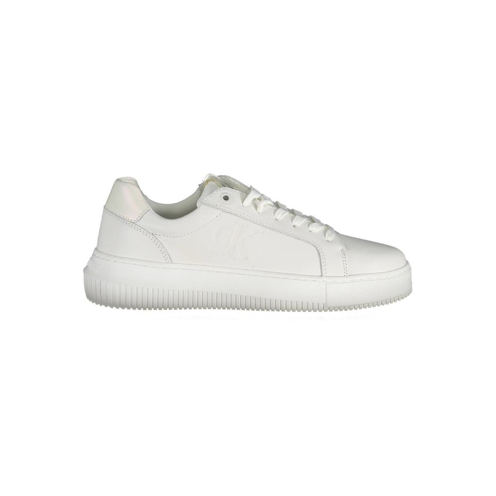 Calvin Klein White Leather Women's Sneaker