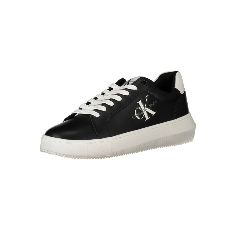 Calvin Klein Black Leather Women's Sneaker