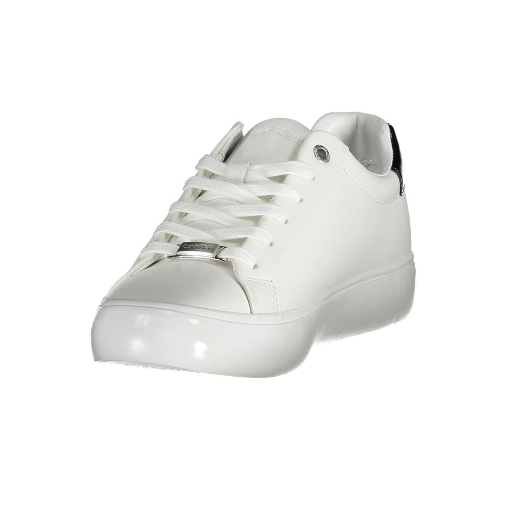 Calvin Klein White Leather Women's Sneaker