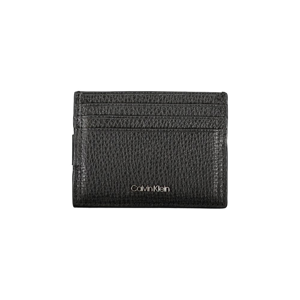 Calvin Klein Sleek Leren Kaarthouder met Geldclip