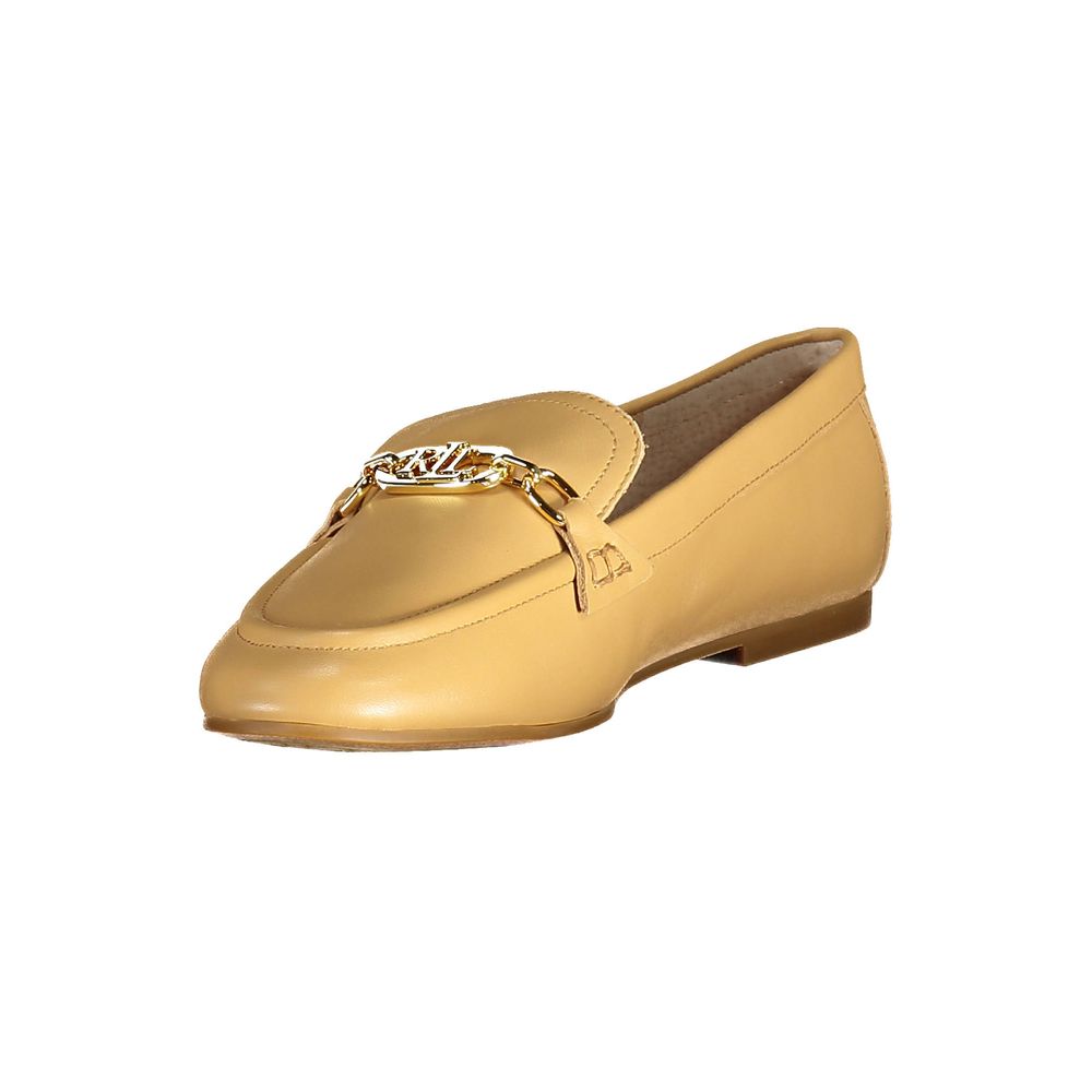 Ralph Lauren Beige Leather Women's Classic Shoe
