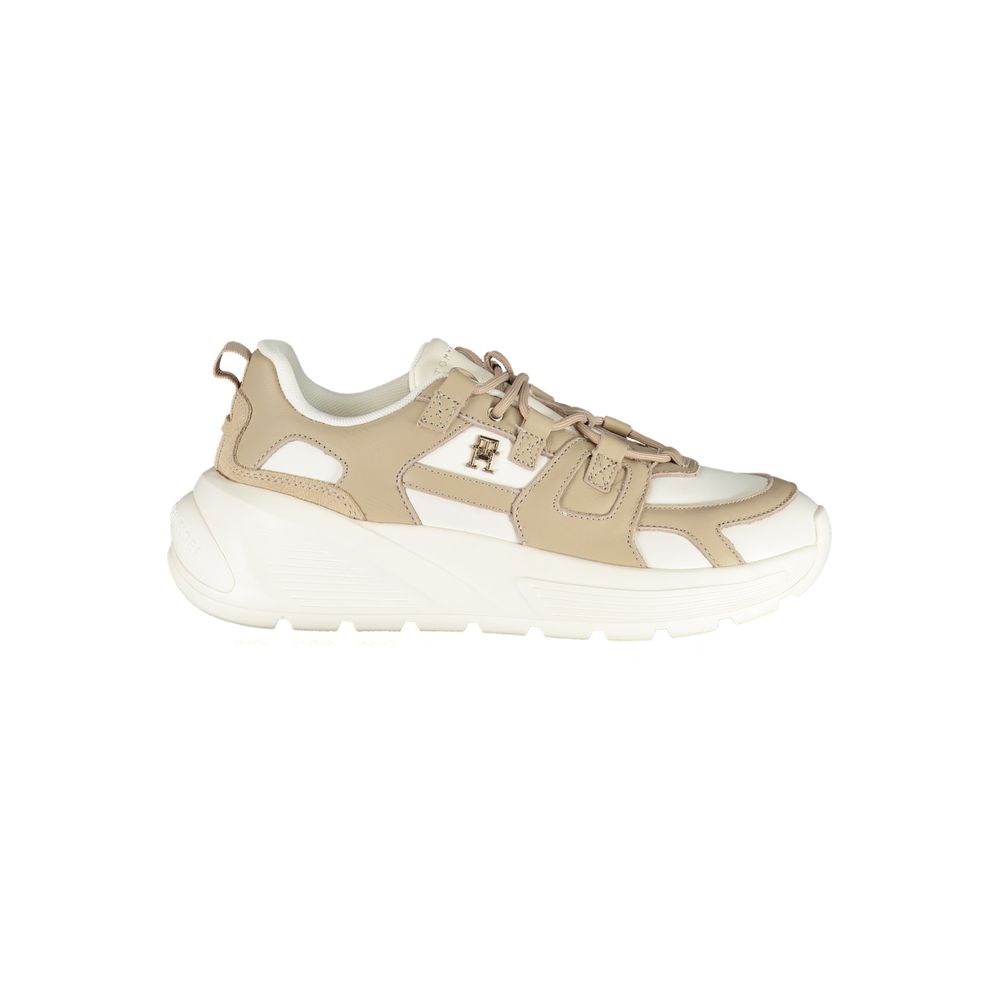 Tommy Hilfiger White Polyurethane Women's Sneaker