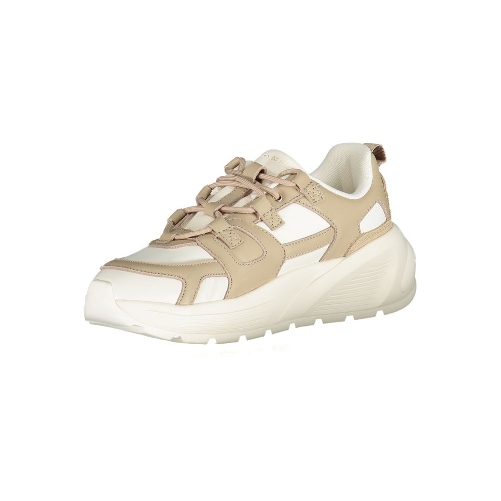 Tommy Hilfiger White Polyurethane Women's Sneaker