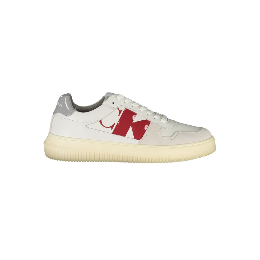 Calvin Klein White Leather Men's Sneaker