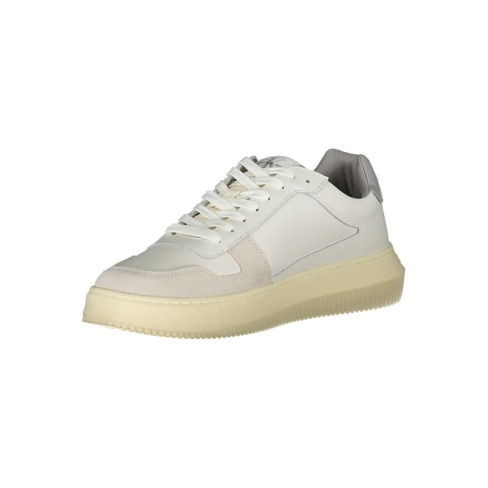 Calvin Klein White Leather Men's Sneaker