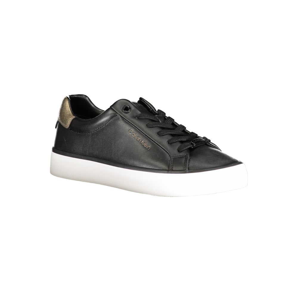 Calvin Klein Black Leather Women's Sneaker