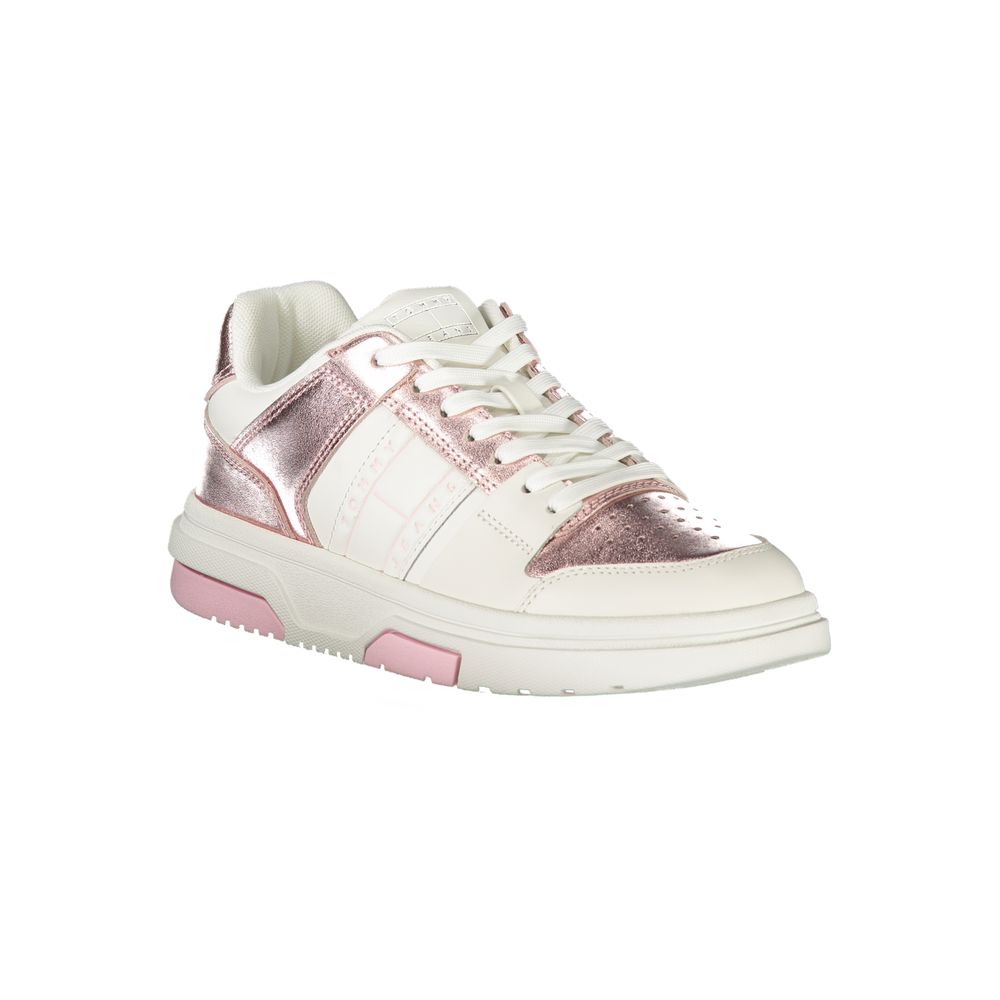 Tommy Hilfiger White Polyurethane Women's Sneaker