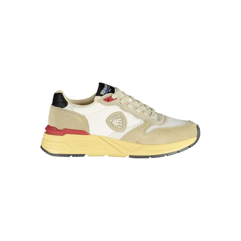 Blauer Beige Polyurethane Men's Sneaker