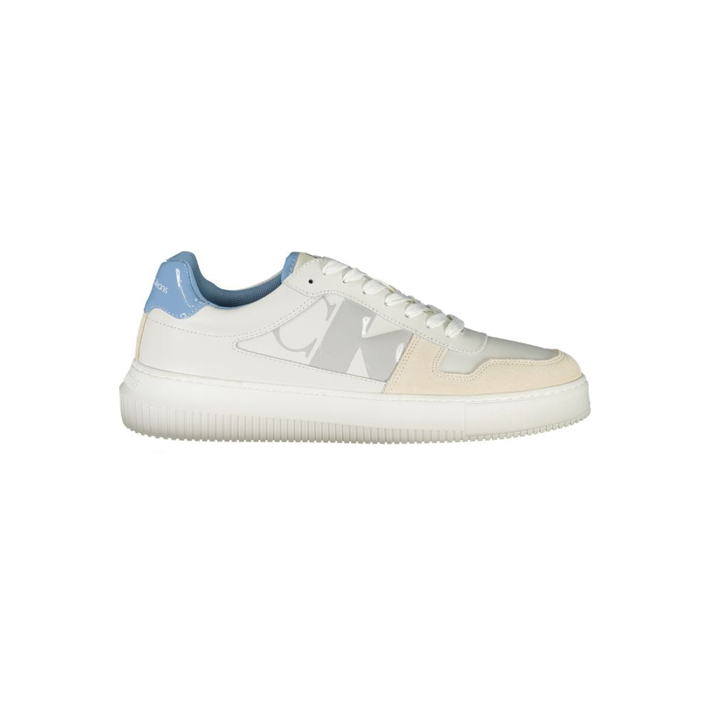 Calvin Klein White Leather Men's Sneaker