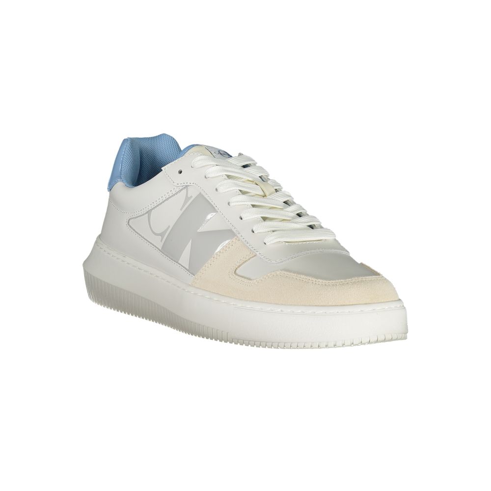 Calvin Klein White Leather Men's Sneaker