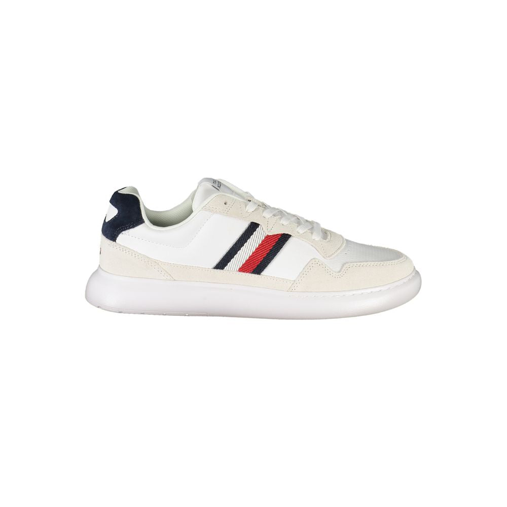 Tommy Hilfiger White Polyurethane Men's Sneaker