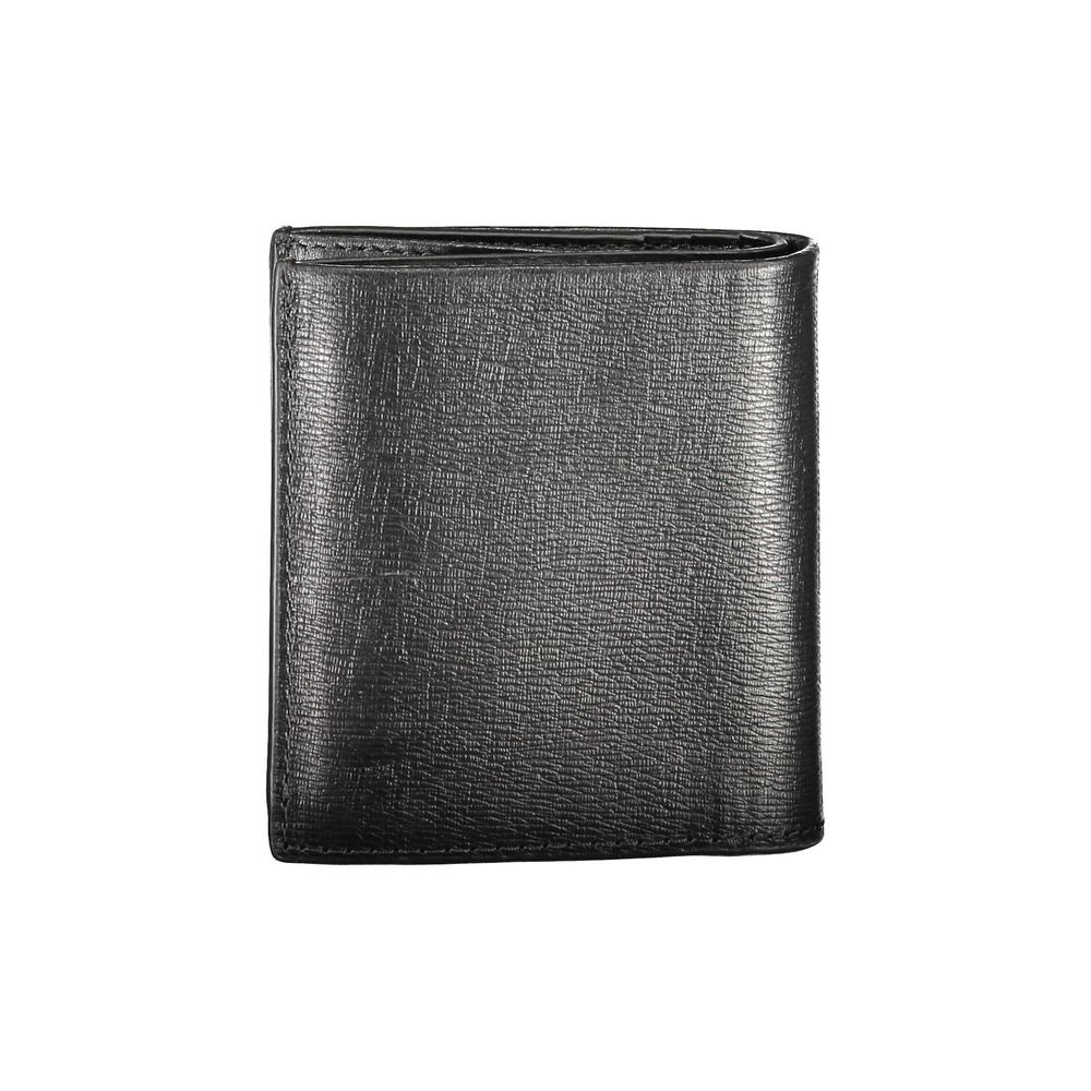 Calvin Klein Nero Leren Heren Portemonnee