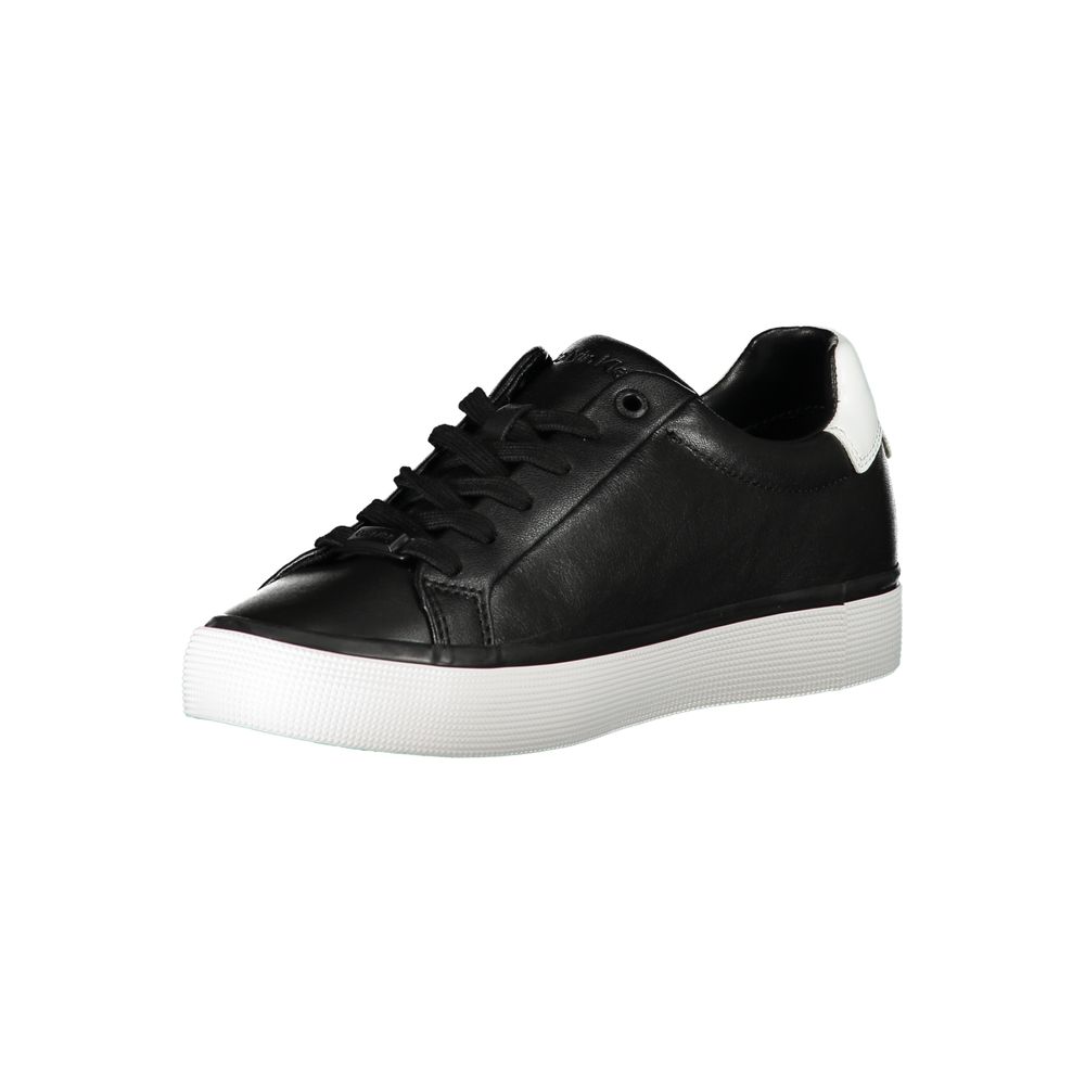 Calvin Klein Black Leather Women's Sneaker