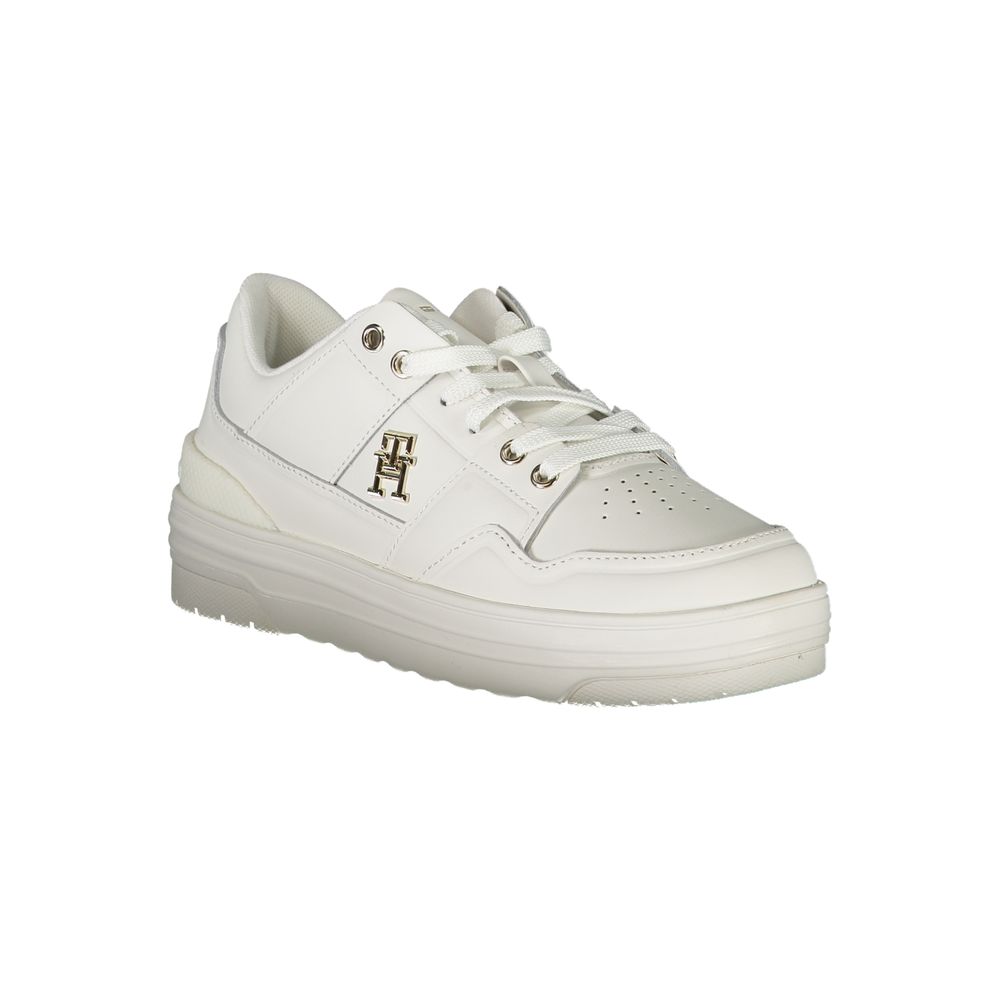 Tommy Hilfiger White Leather Women's Sneaker