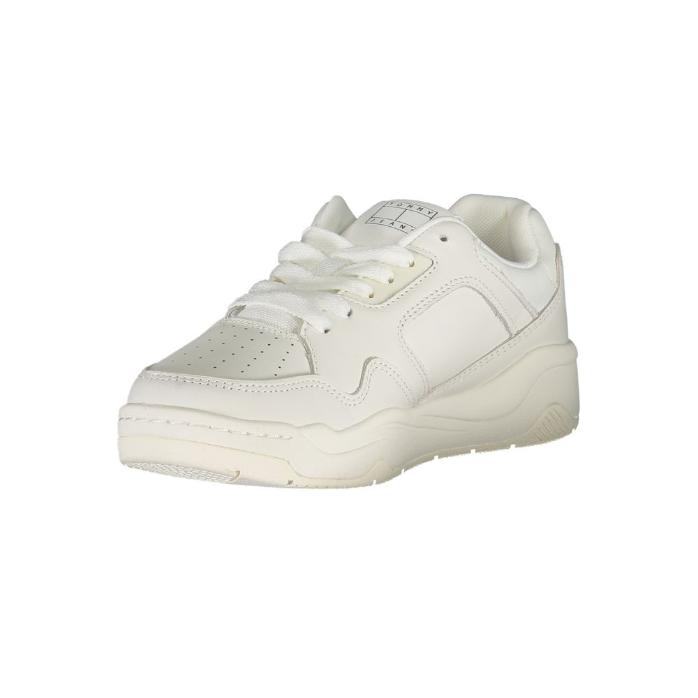 Tommy Hilfiger White Polyurethane Women's Sneaker