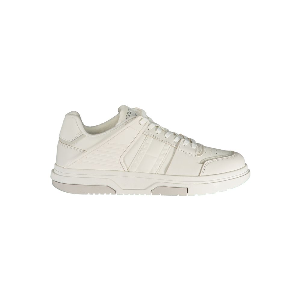 Tommy Hilfiger White Polyurethane Men Sneaker