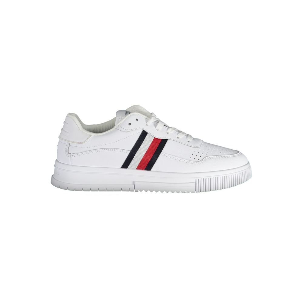 Tommy Hilfiger White Leather Men's Sneaker