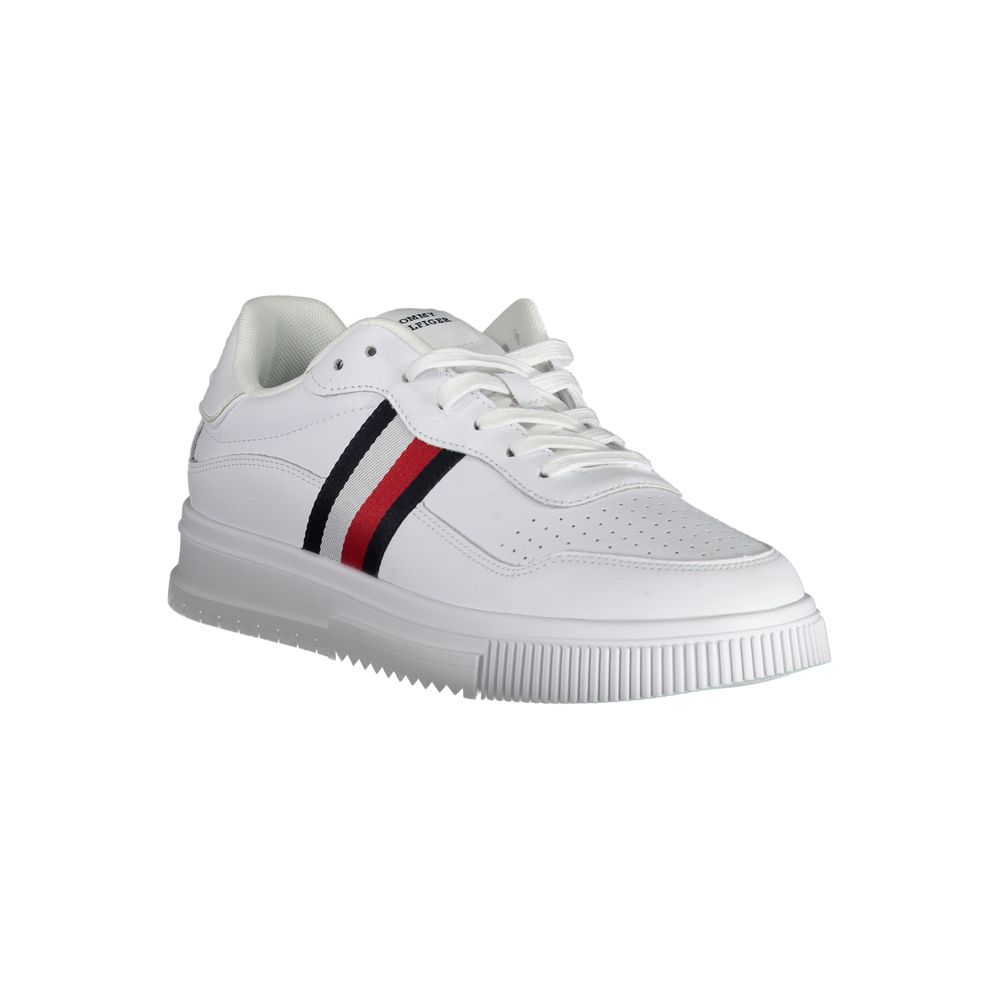 Tommy Hilfiger White Leather Men's Sneaker