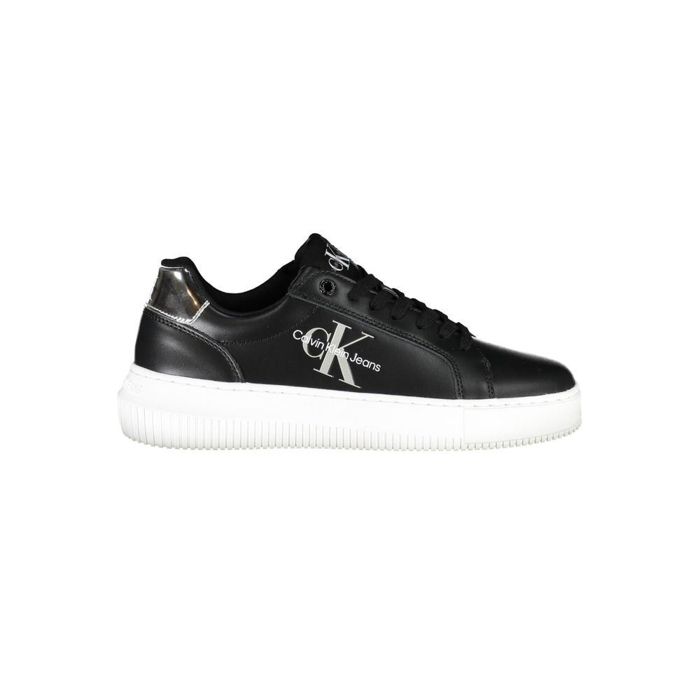 Calvin Klein Black Leather Women's Sneaker