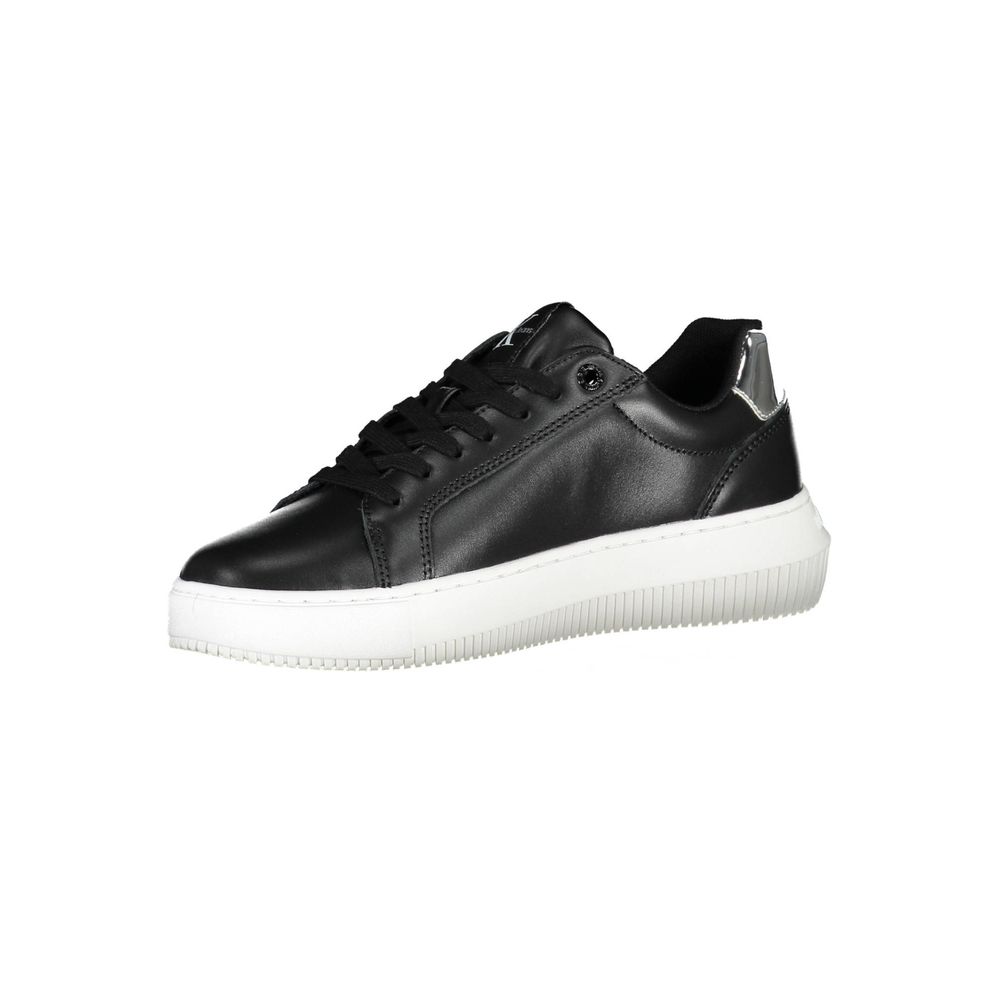 Calvin Klein Black Leather Women's Sneaker