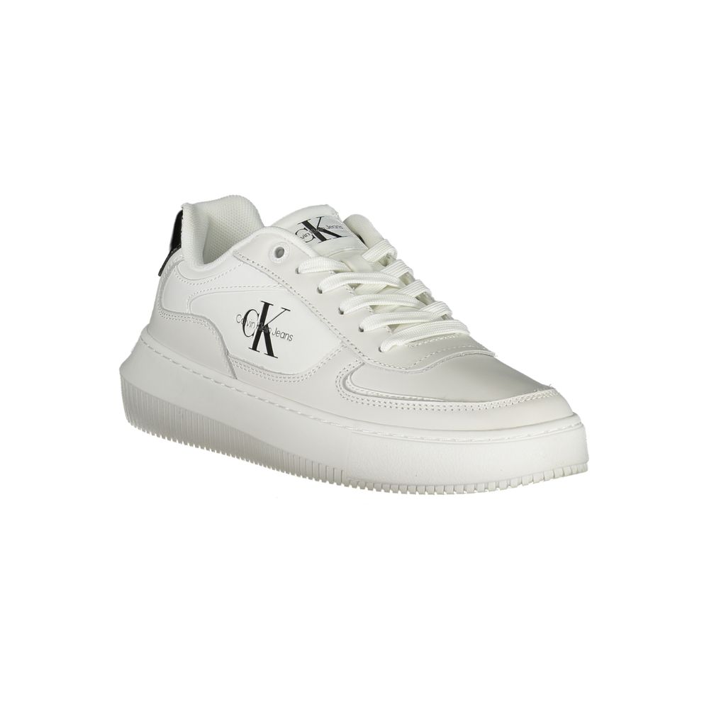 Calvin Klein White Leather Women's Sneaker