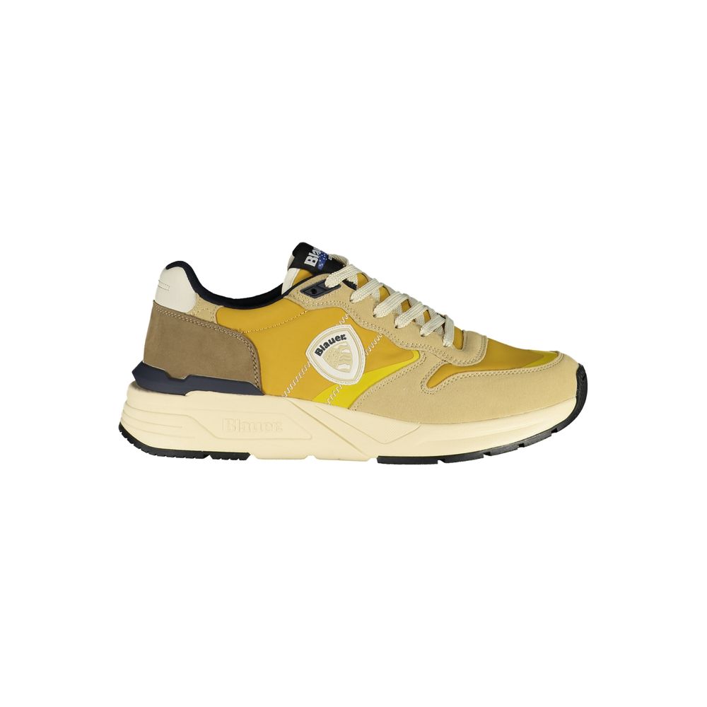 Blauer Beige Polyurethane Men's Sneaker