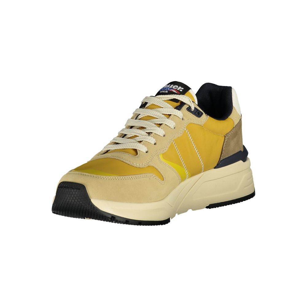 Blauer Beige Polyurethane Men's Sneaker