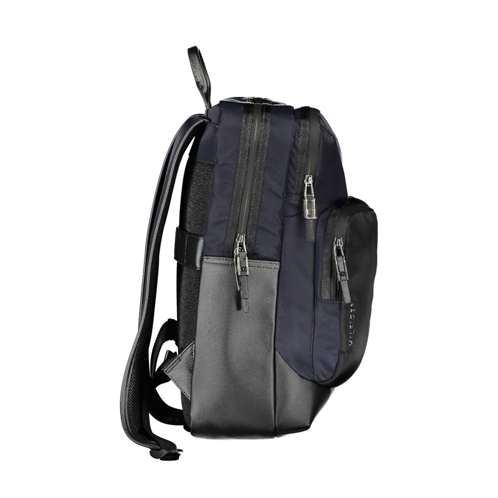 Tommy Hilfiger Blauwe Polyurethaan Herenrugzak
