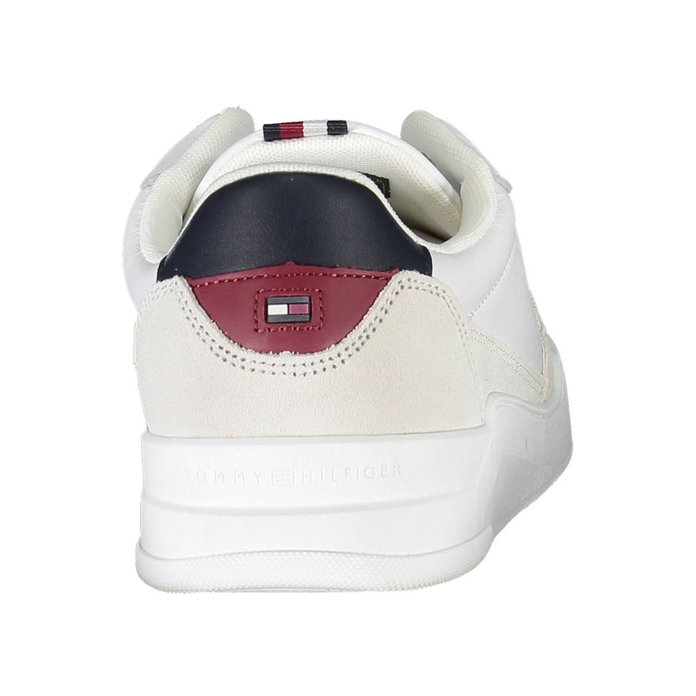 Tommy Hilfiger White Leather Men's Sneaker