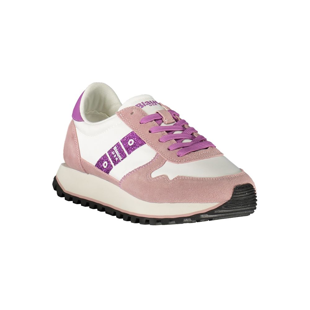 Blauer White Polyurethane Women's Sneaker