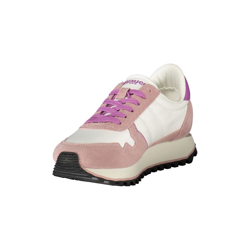 Blauer White Polyurethane Women's Sneaker