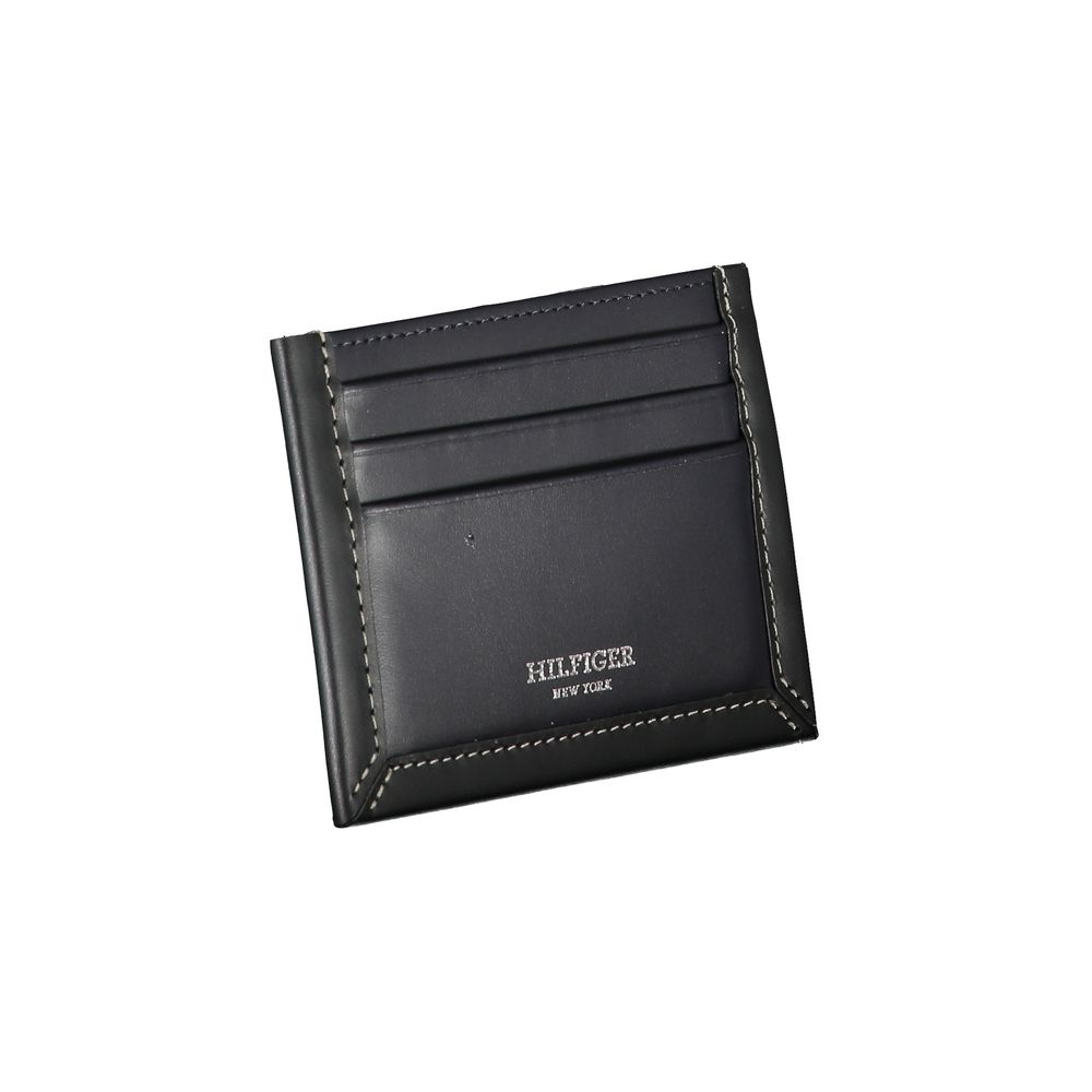 Tommy Hilfiger Blauwe Leren Herenportemonnee