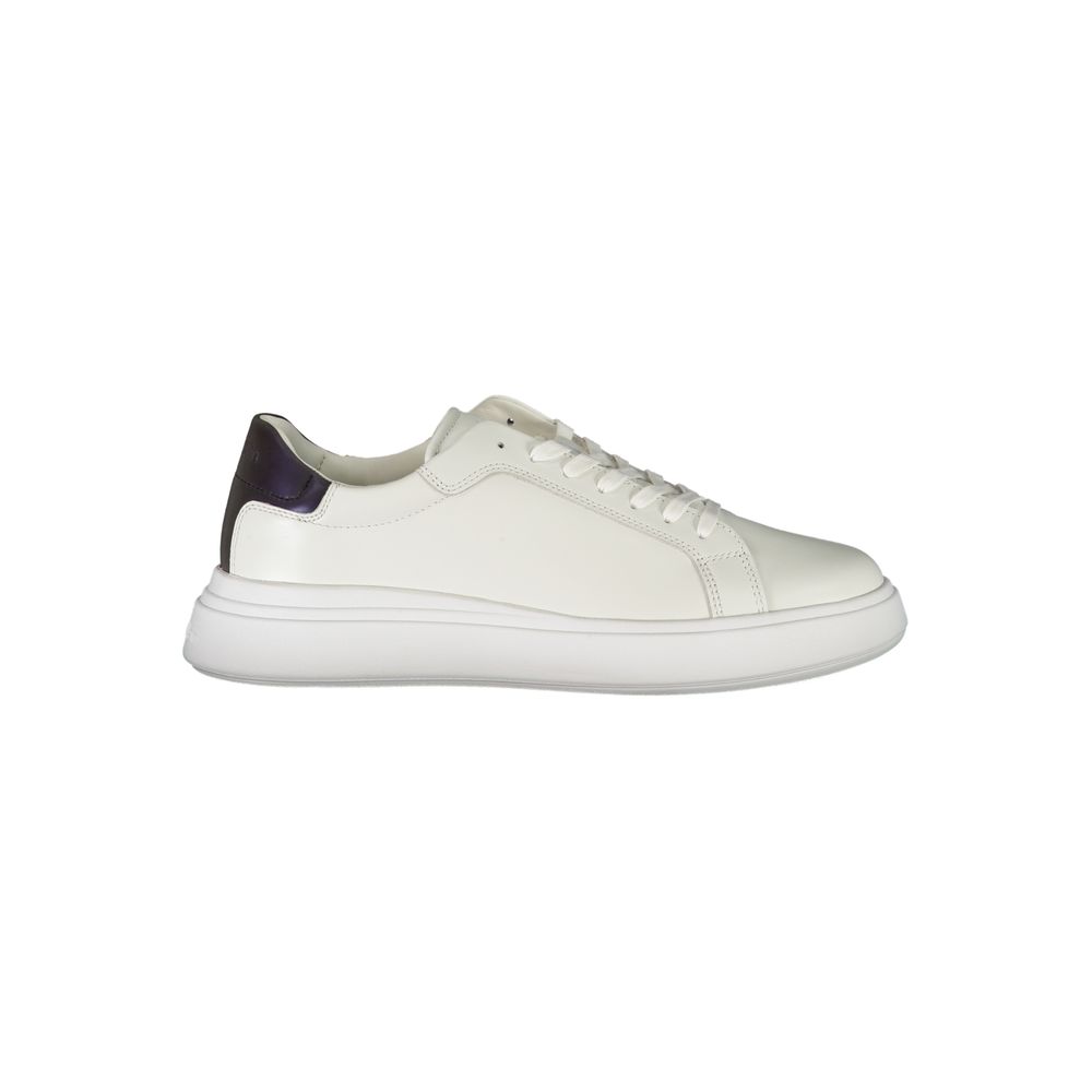 Calvin Klein White Leather Men's Sneaker