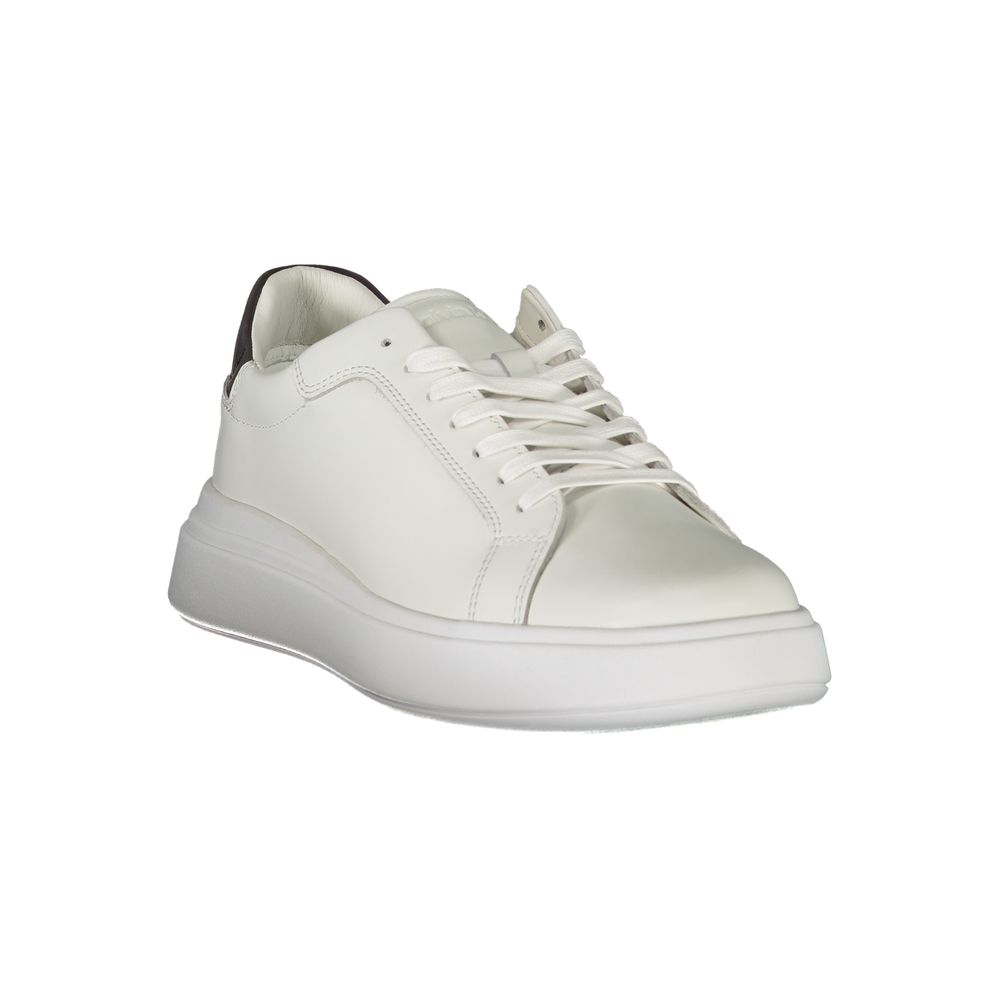 Calvin Klein White Leather Men's Sneaker