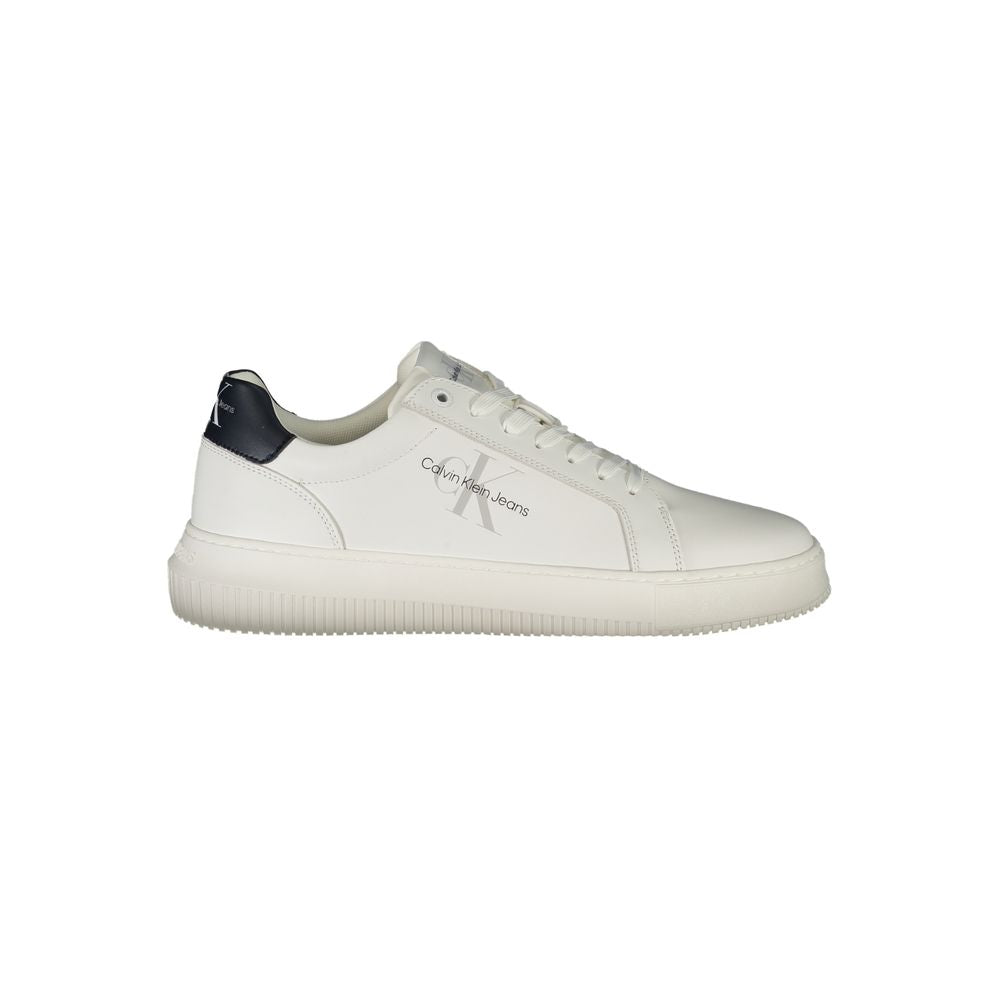 Calvin Klein White Leather Men's Sneaker