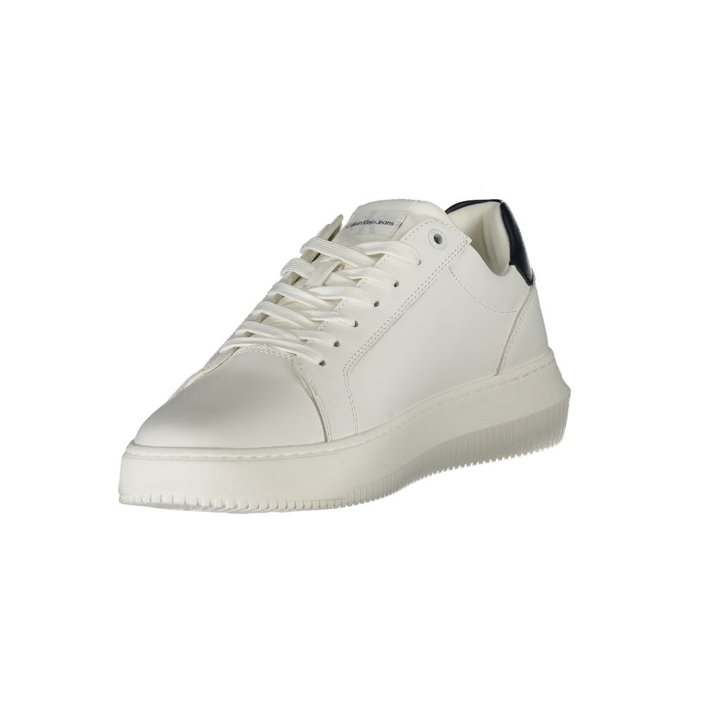 Calvin Klein White Leather Men's Sneaker