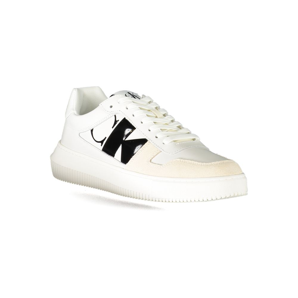 Calvin Klein White Leather Men's Sneaker