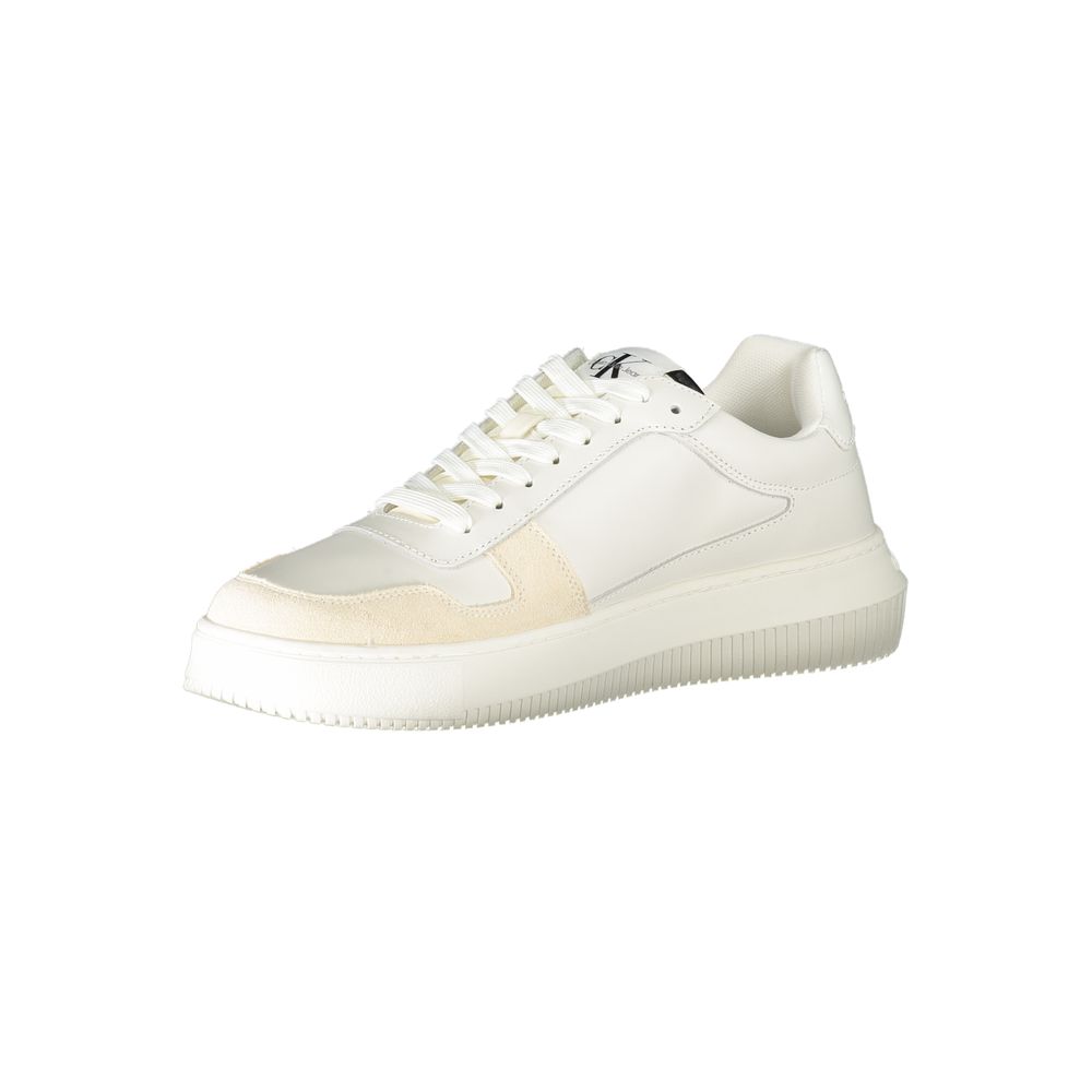 Calvin Klein White Leather Men's Sneaker