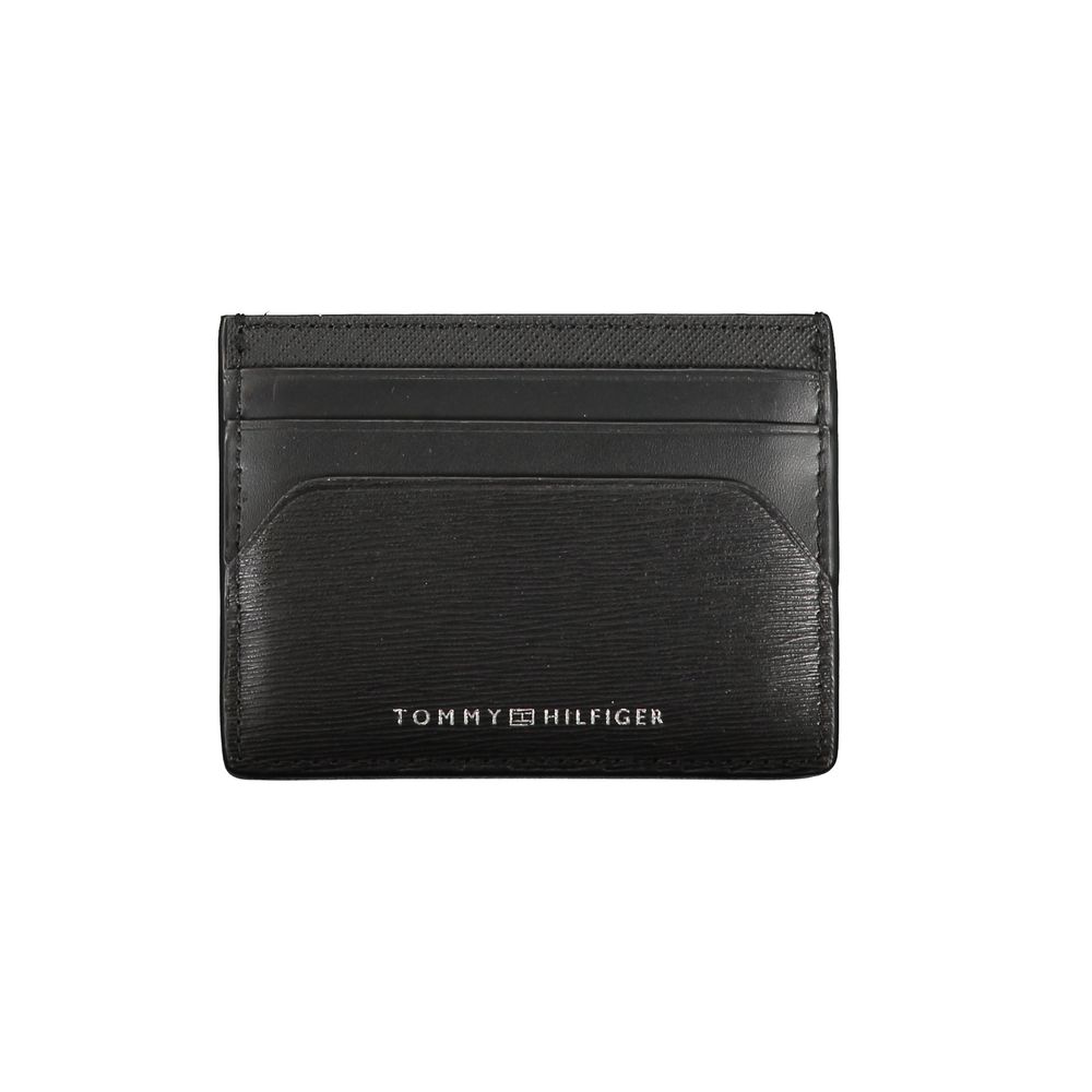 Tommy Hilfiger Zwarte Leren Portemonnee voor Heren