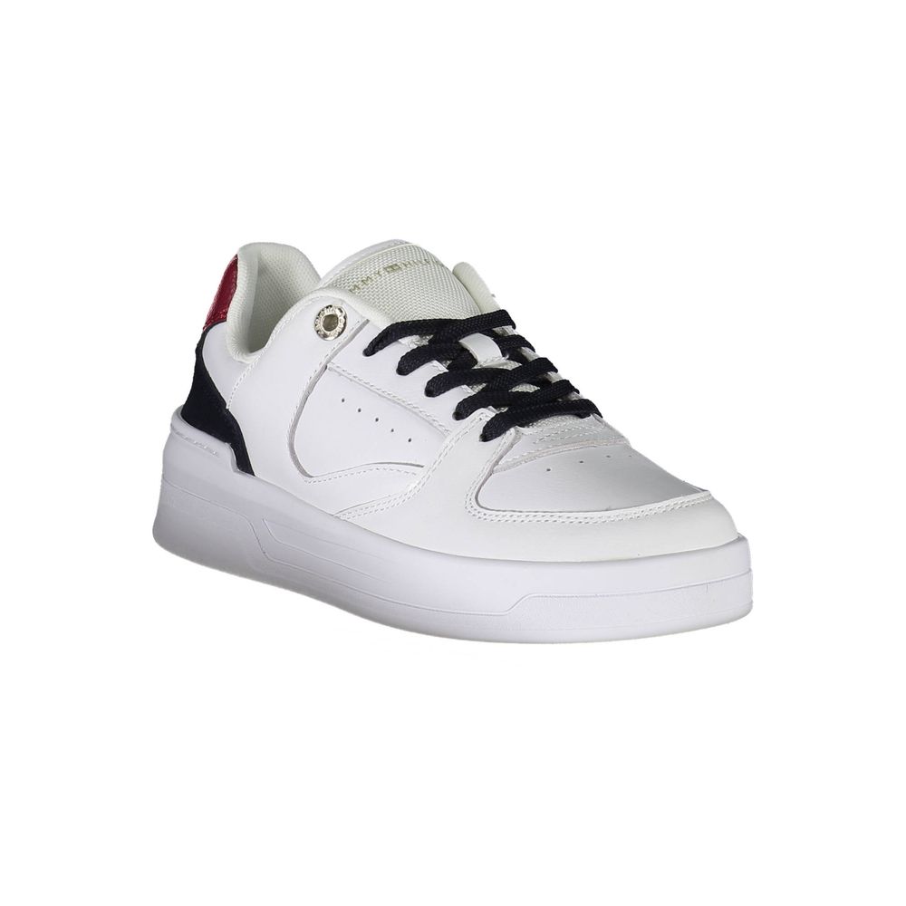 Tommy Hilfiger White Leather Women's Sneaker