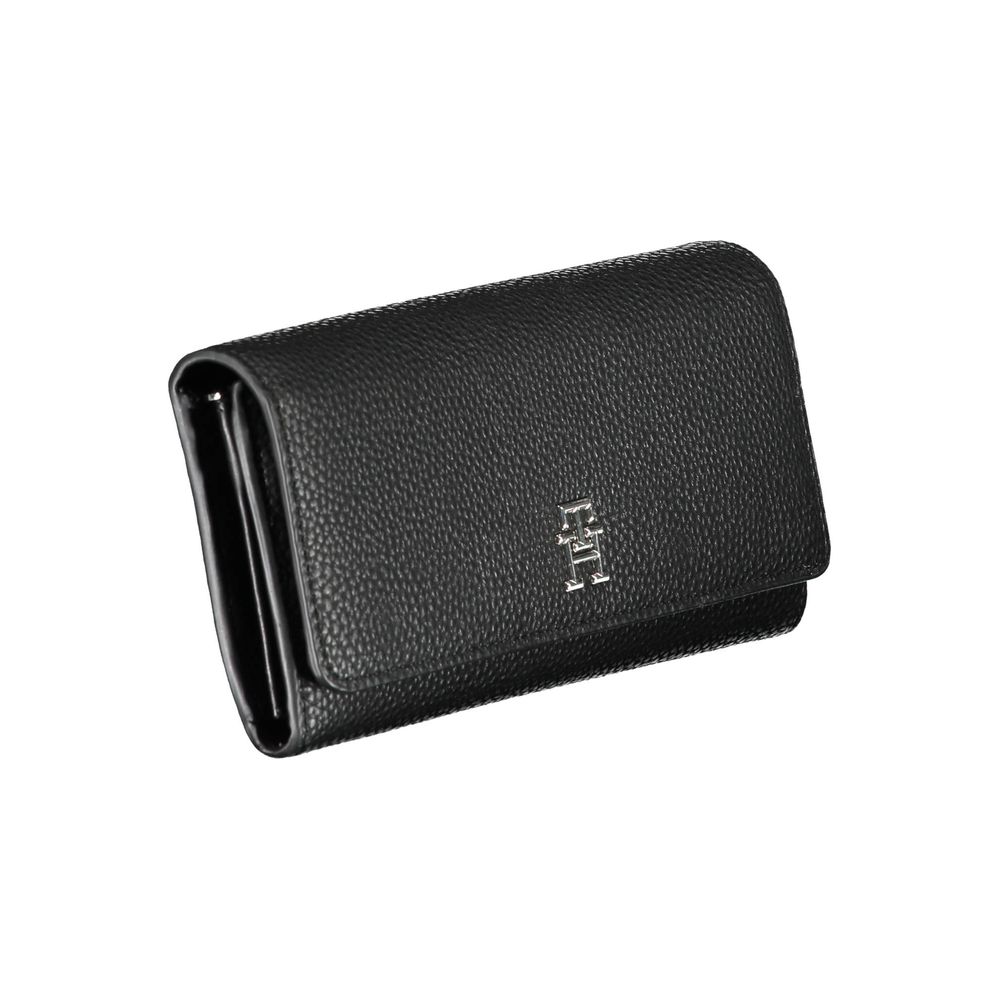 Tommy Hilfiger Black Polyurethane Women's Wallet
