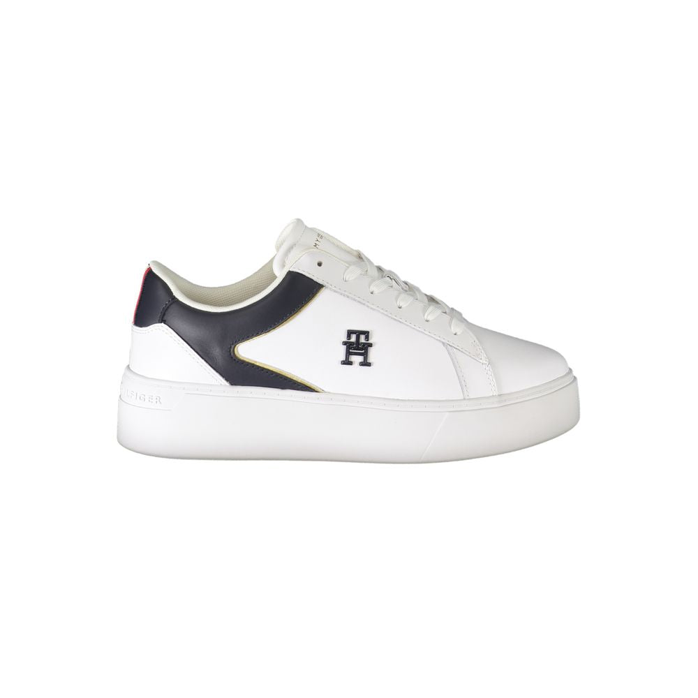 Tommy Hilfiger White Polyurethane Women's Sneaker