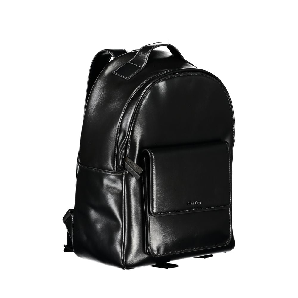Calvin Klein Elegante Zwarte Stadsrugzak met Laptopvak