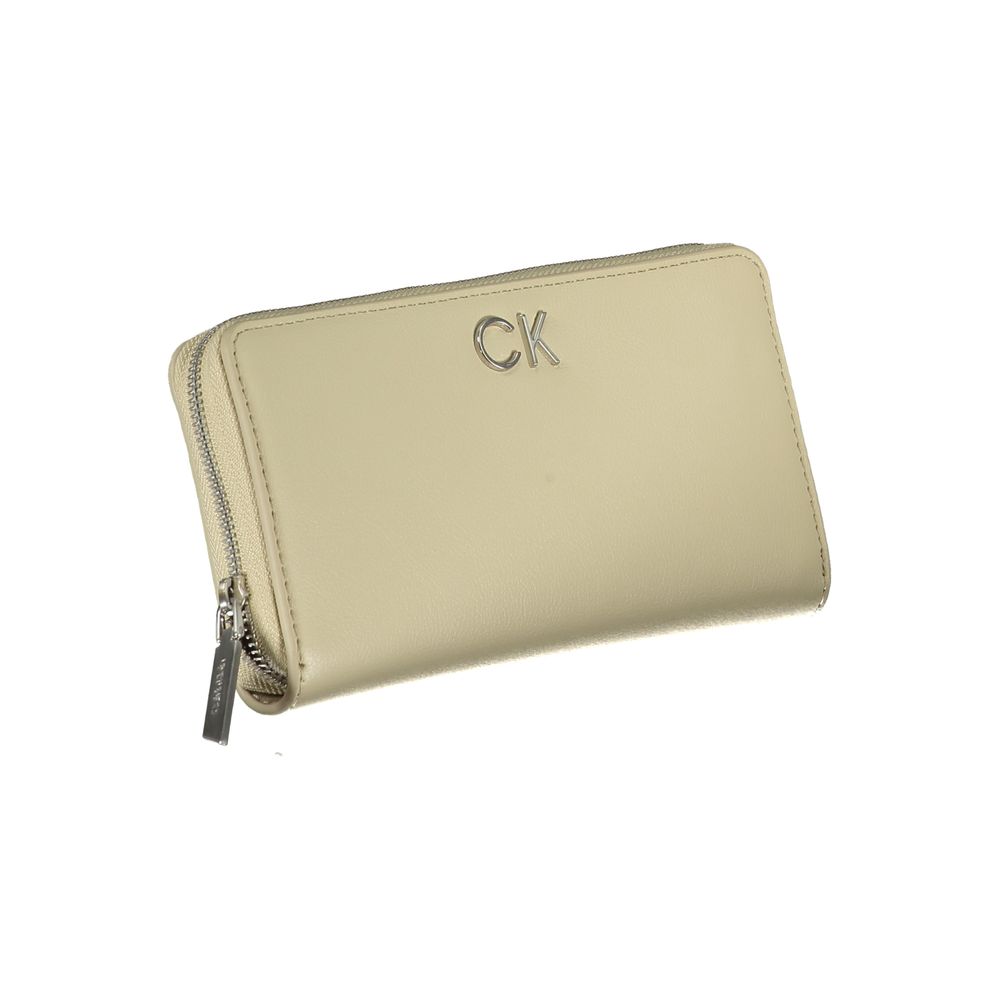 Calvin Klein Beige Polyurethane Women's Wallet