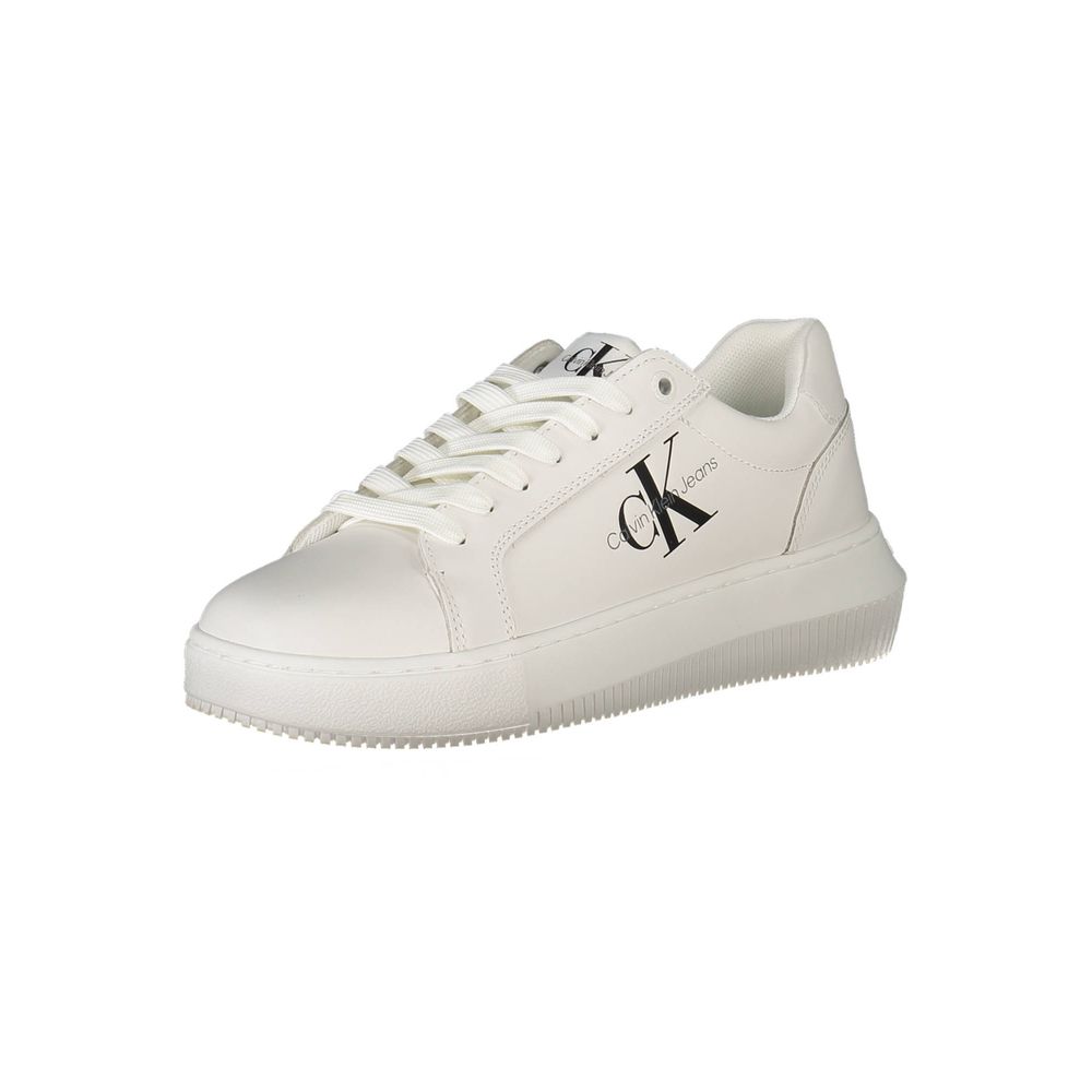 Calvin Klein White Polyester Women's Sneaker