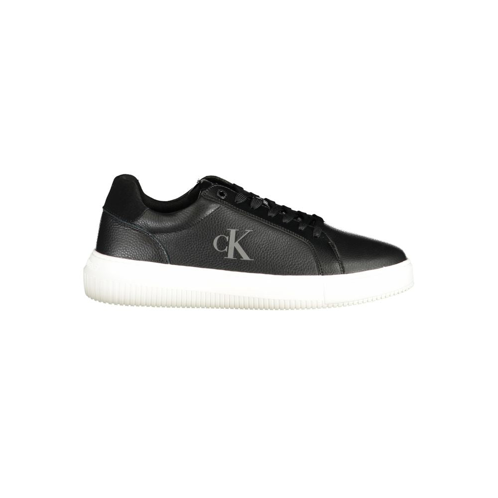 Calvin Klein Black Polyurethane Men's Sneaker