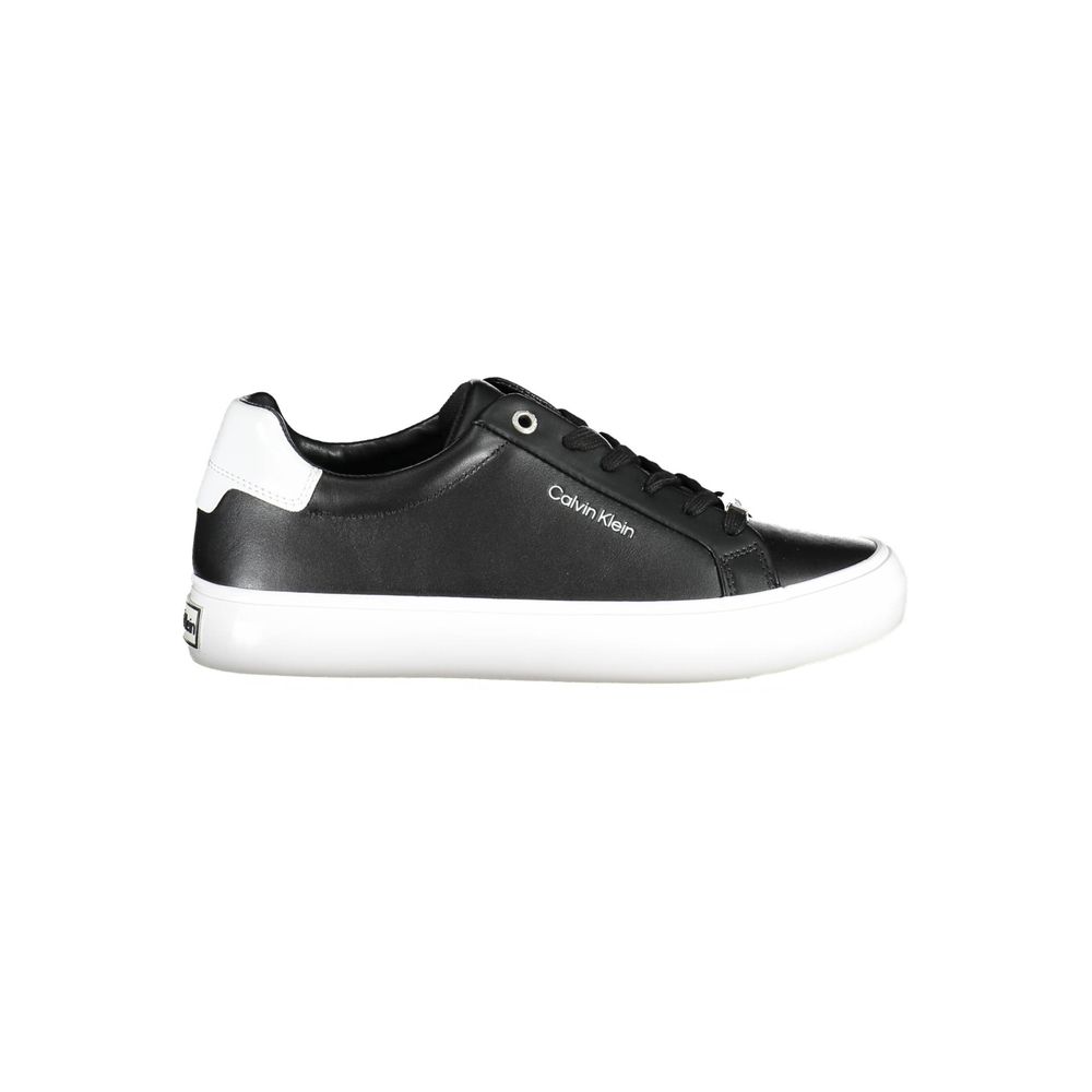 Calvin Klein Black Leather Women's Sneaker